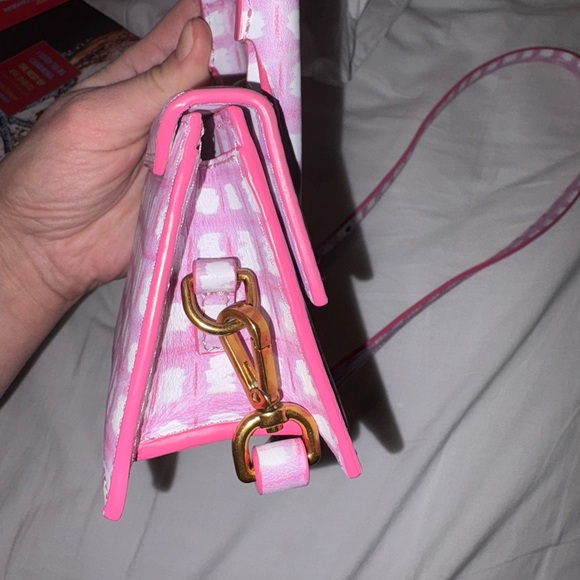 Jacquemus Le Chiquito Pink Checkered Women's mini Handbag - Picture 5 of 7